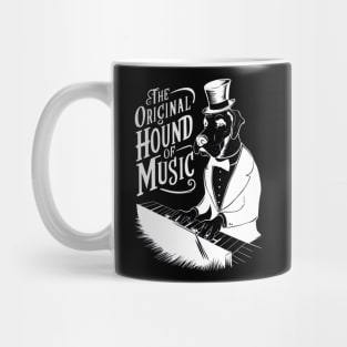 Great Dane Dog Piano Player Funny Hound Of Music Mug